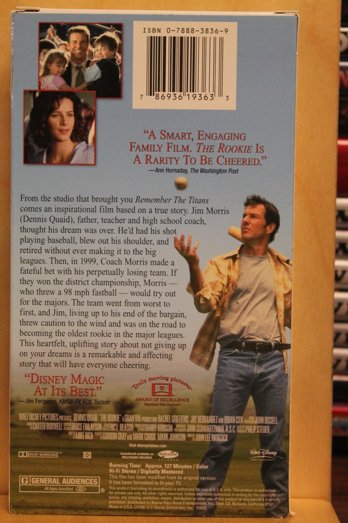 The Rookie VHS