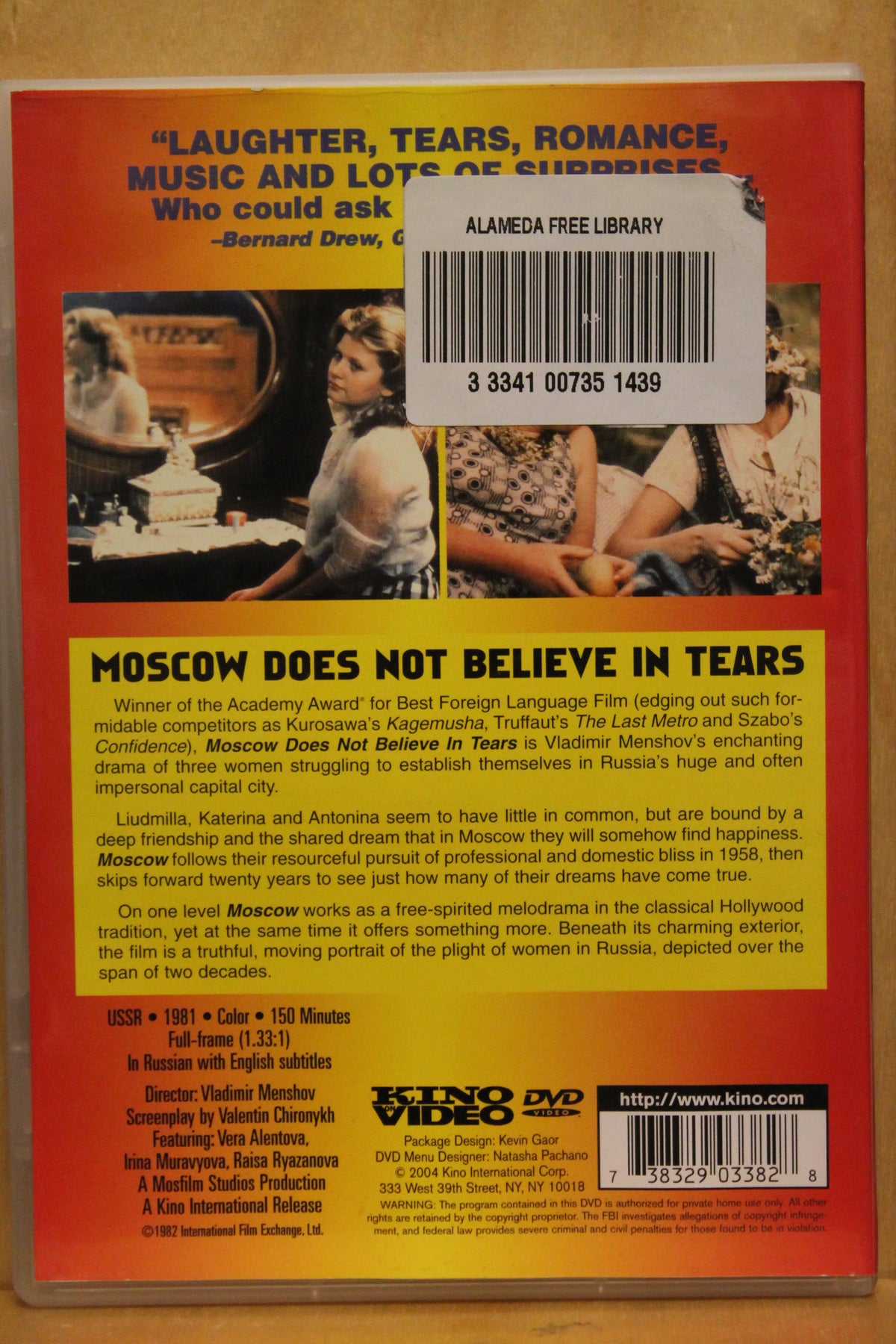 Moscow Does Not Believe in Tears DVD