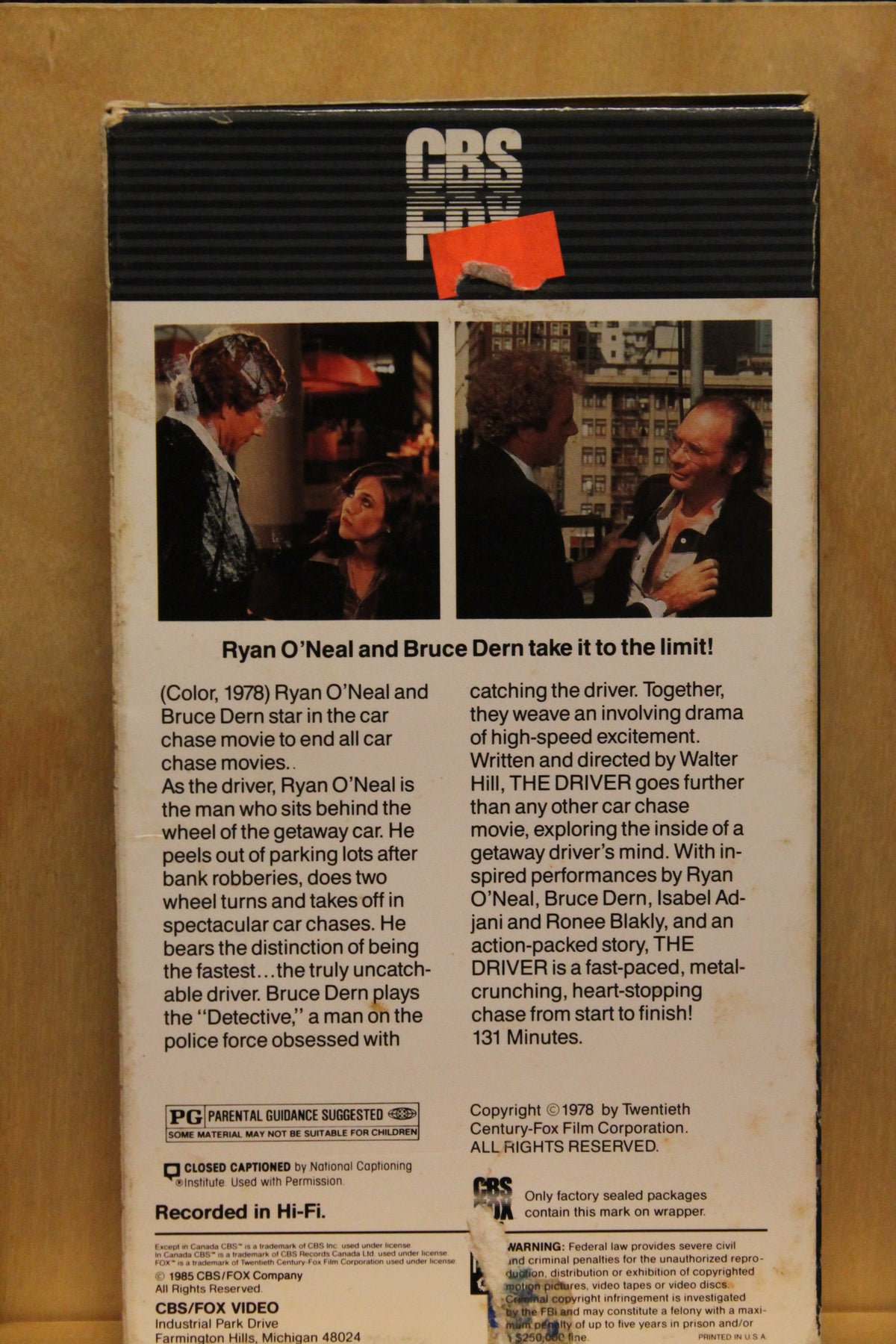 The Driver VHS