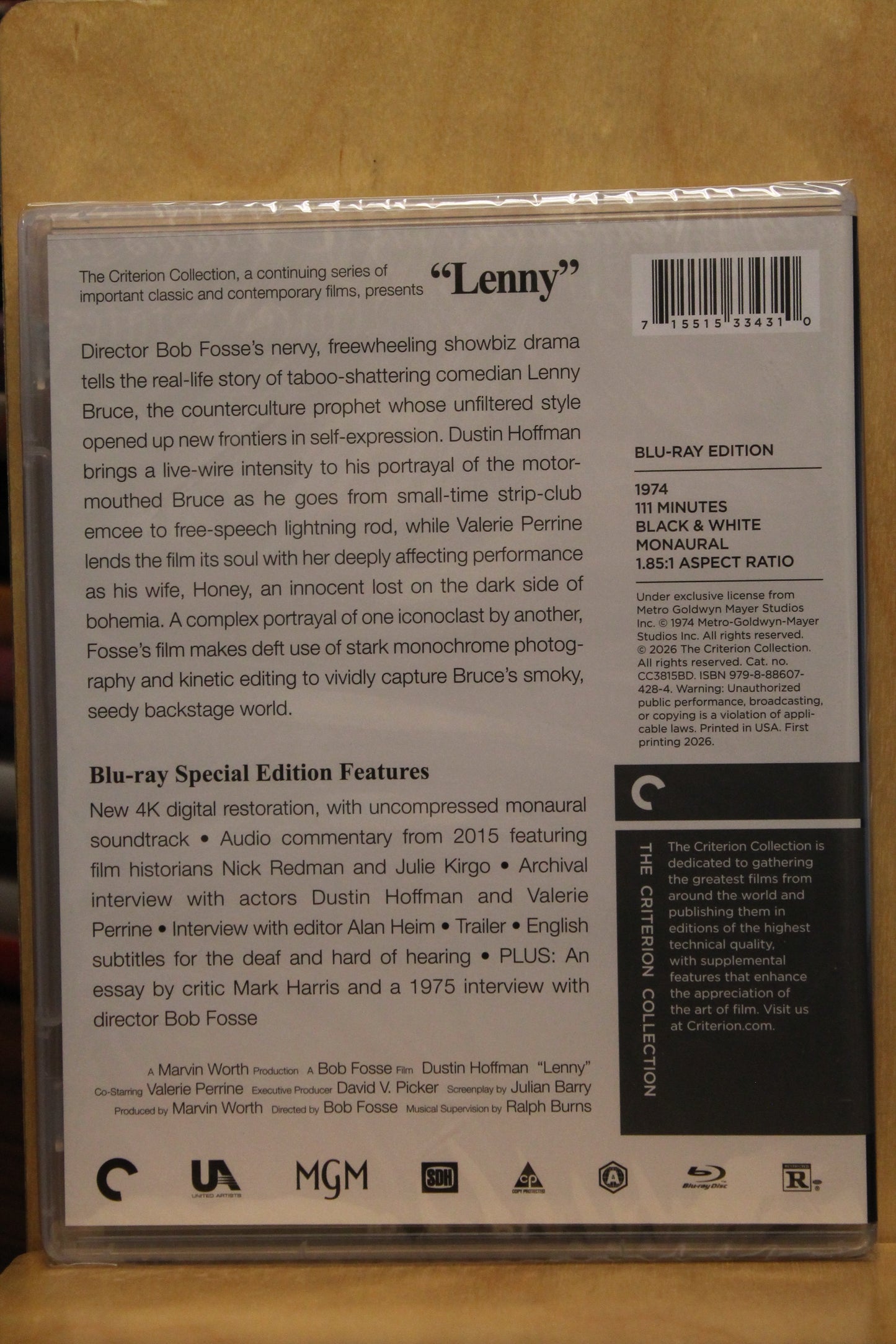 Lenny Blu-ray
