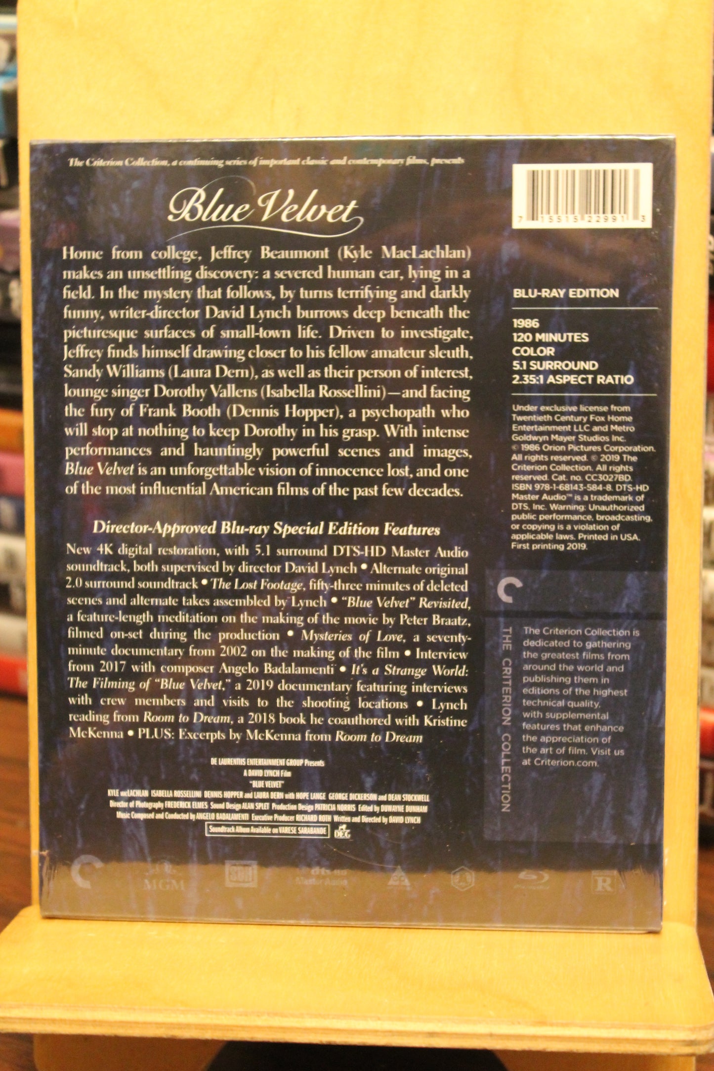 Blue Velvet Blu-ray
