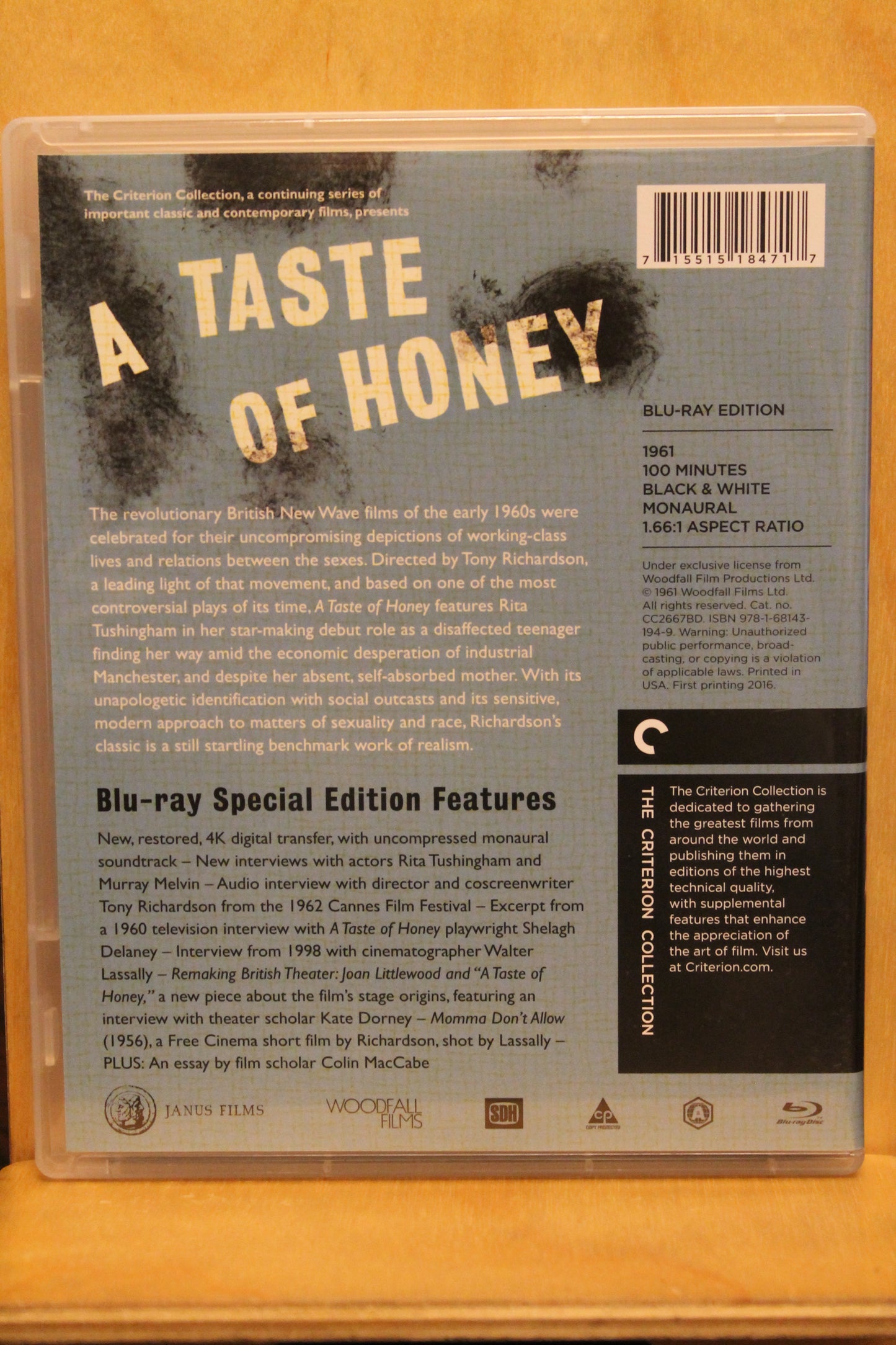 A Taste of Honey Blu-ray