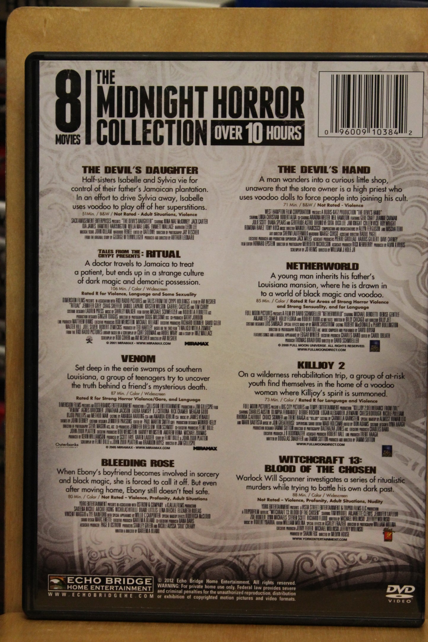 The Midnight Horror Collection: Voodoo Curses DVD