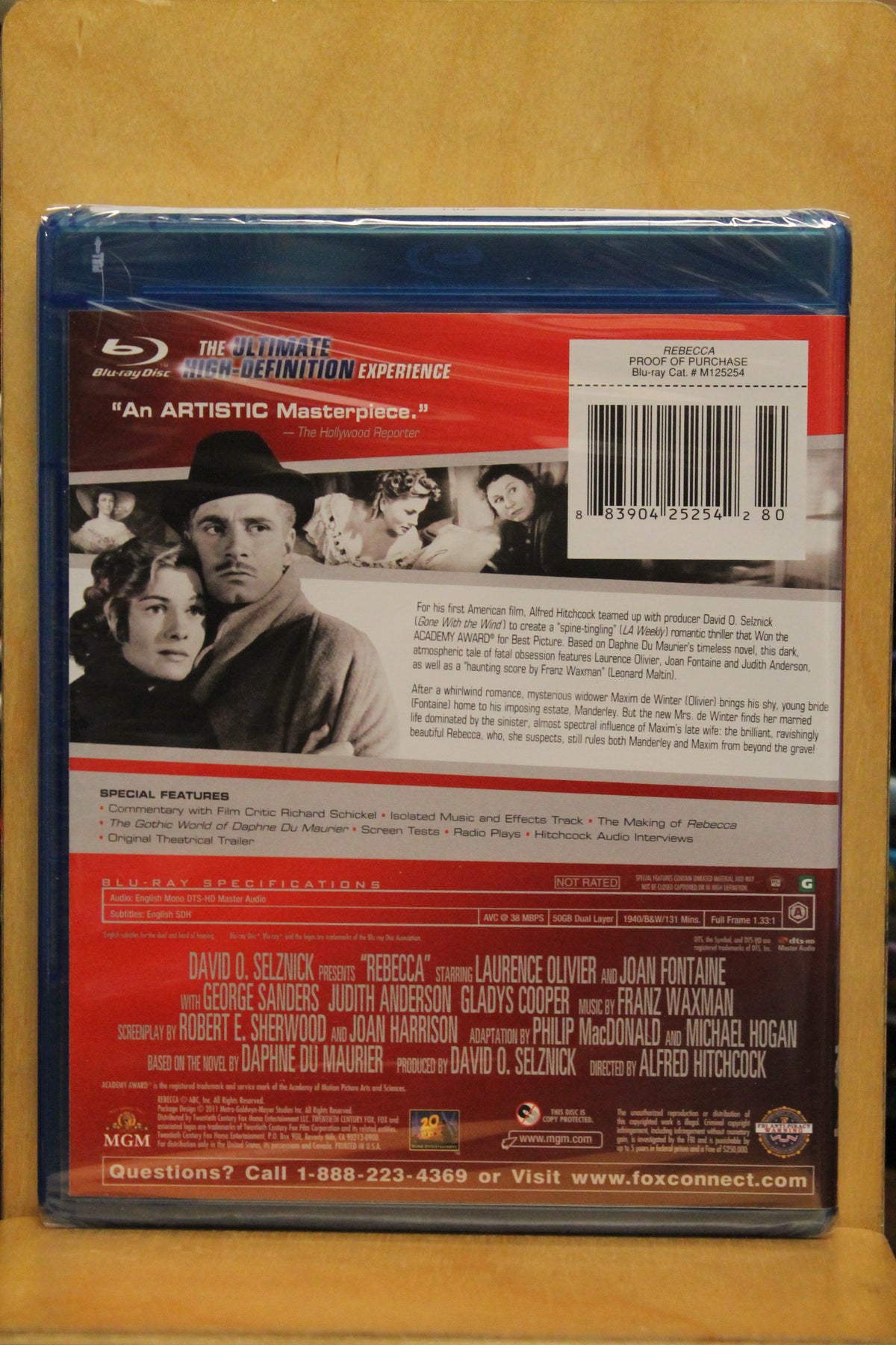 Rebecca Blu-ray