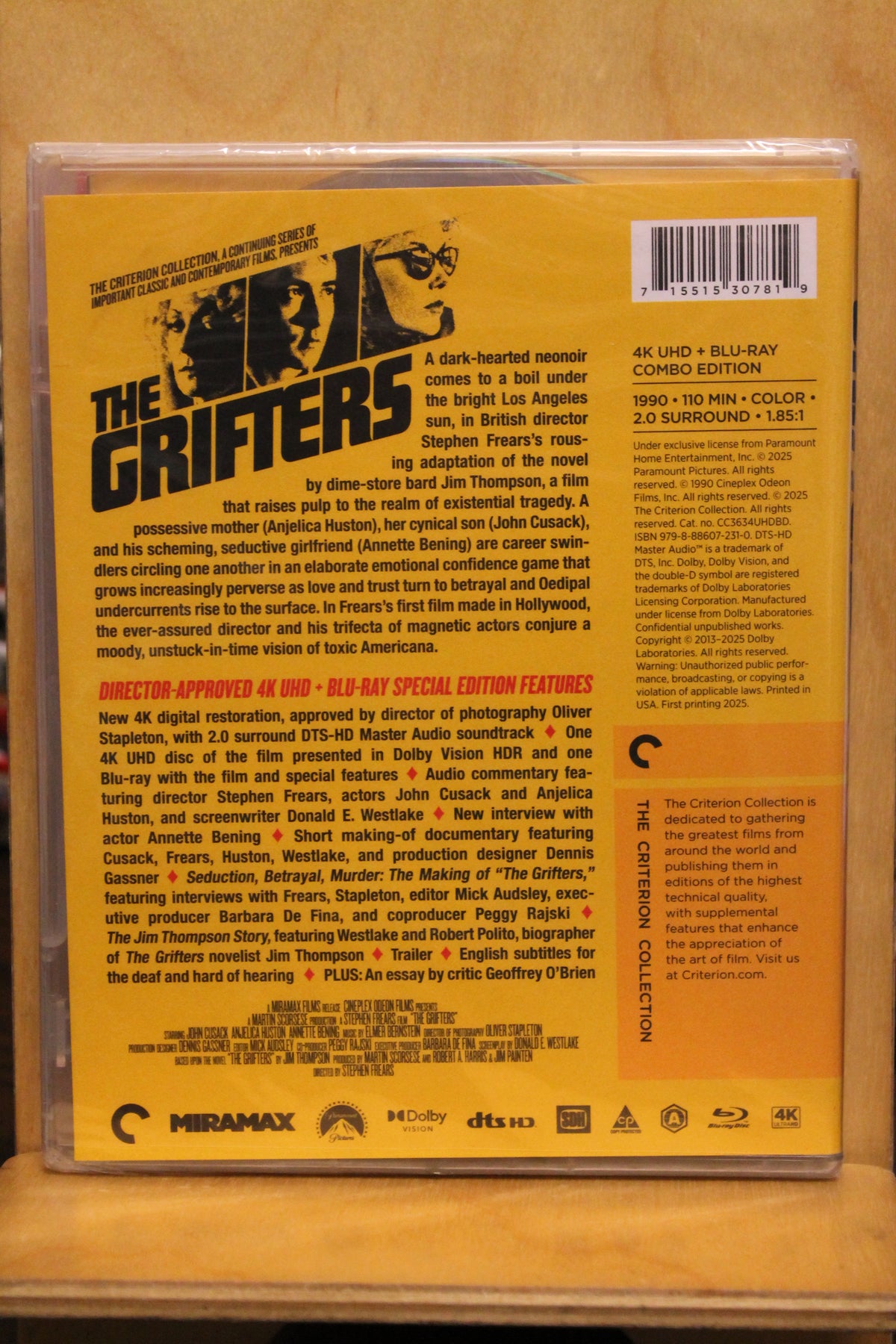 The Grifters 4K UHD