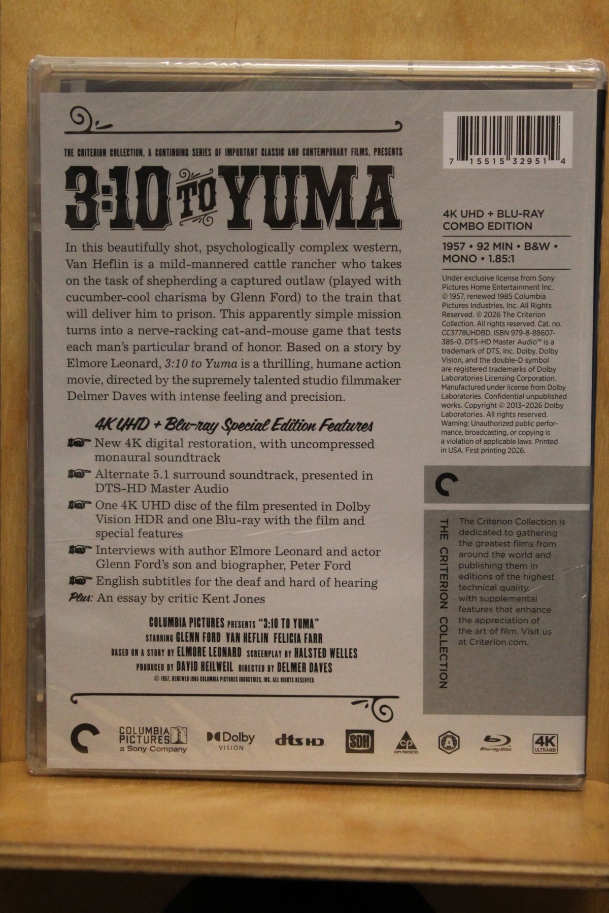 3:10 to Yuma 4K UHD