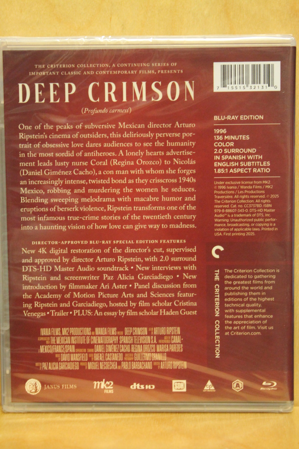 Deep Crimson Blu-ray
