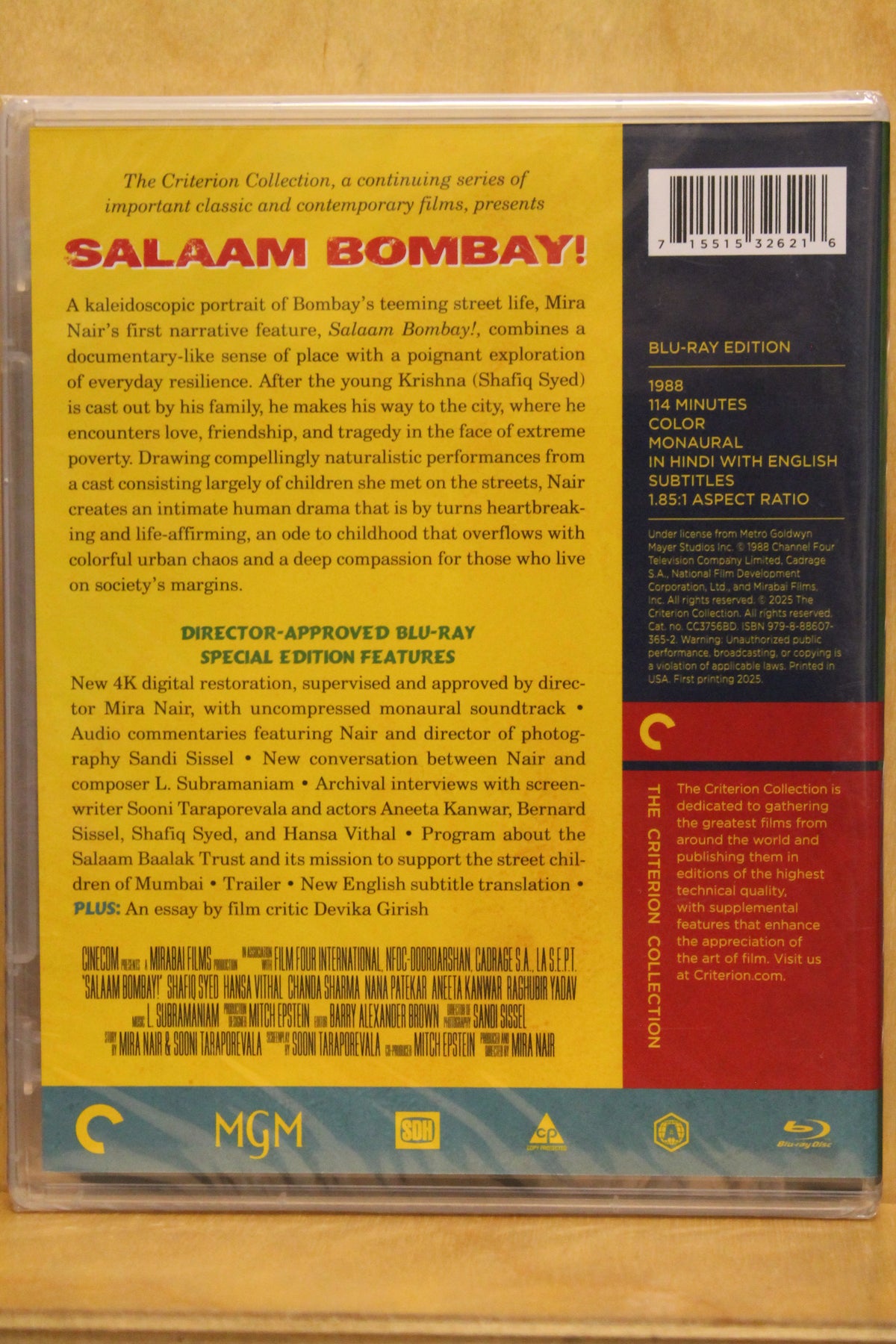 Salaam Bombay! Blu-ray