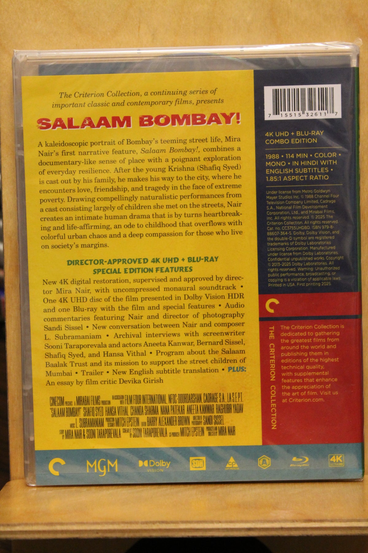 Salaam Bombay! 4K UHD
