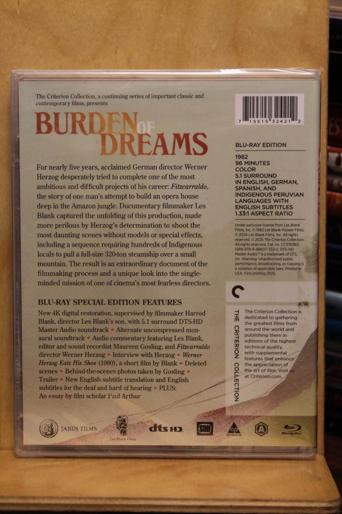 Burden of Dreams Blu-ray