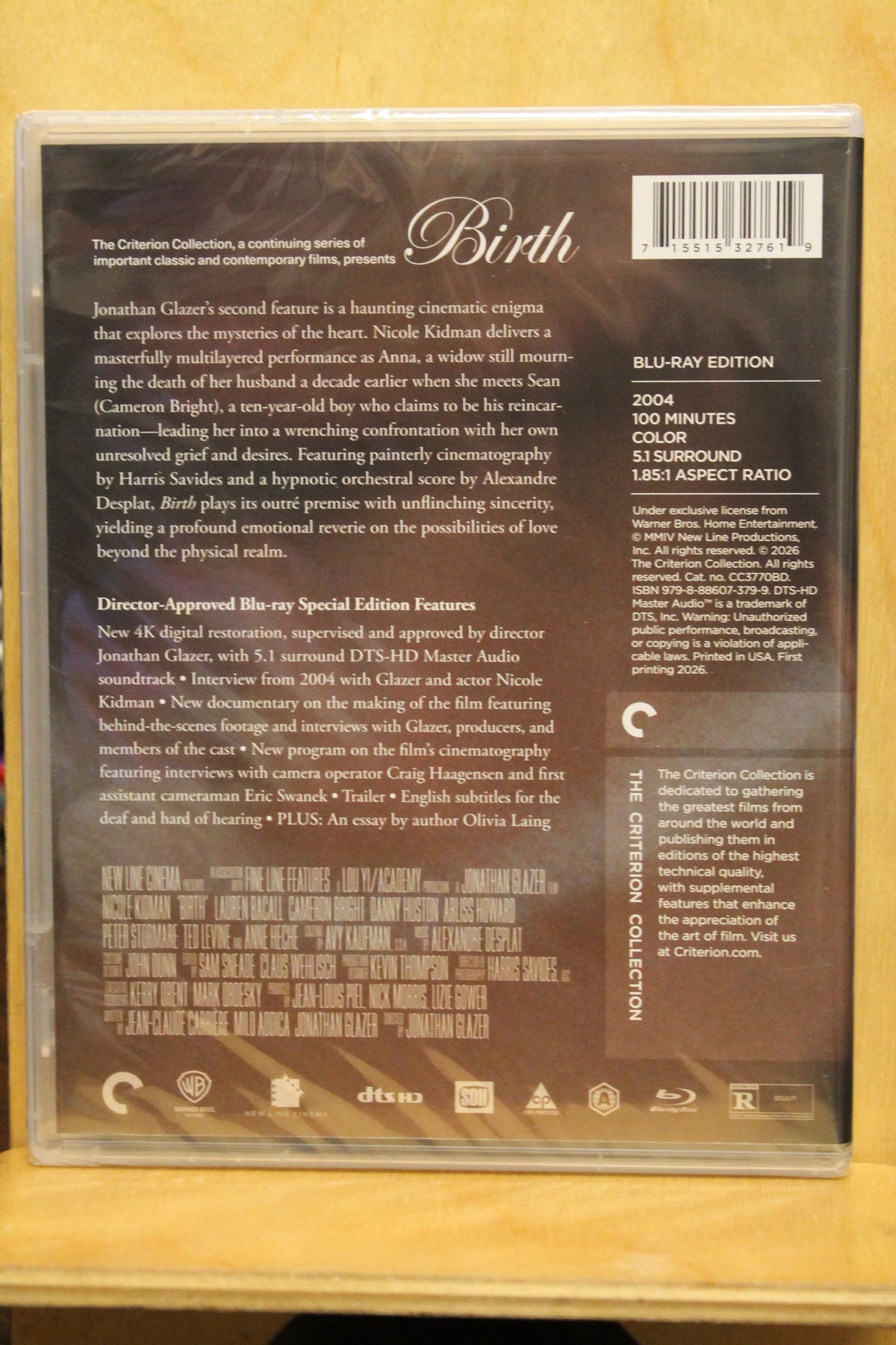 Birth Blu-ray