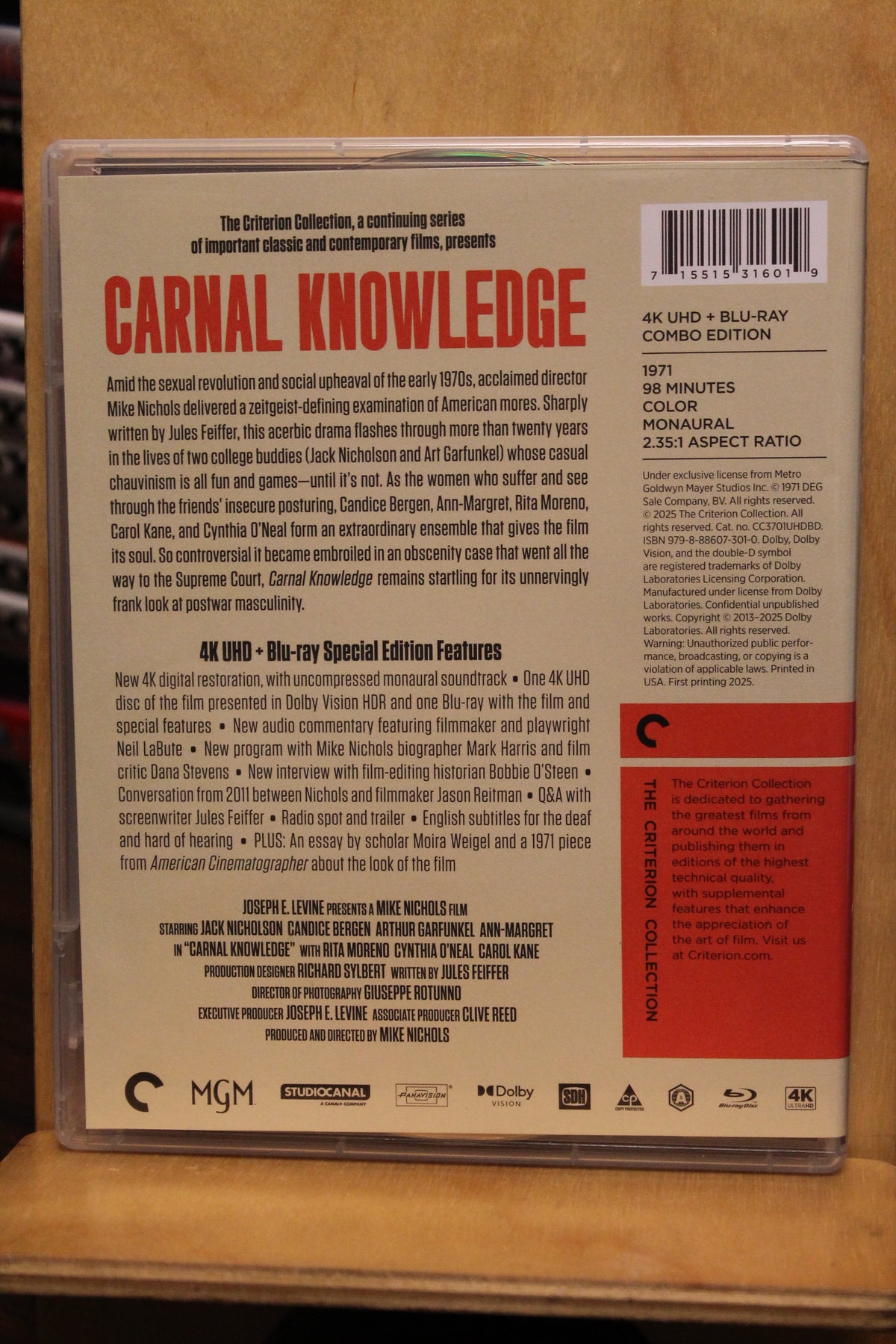 Carnal Knowledge 4K UHD