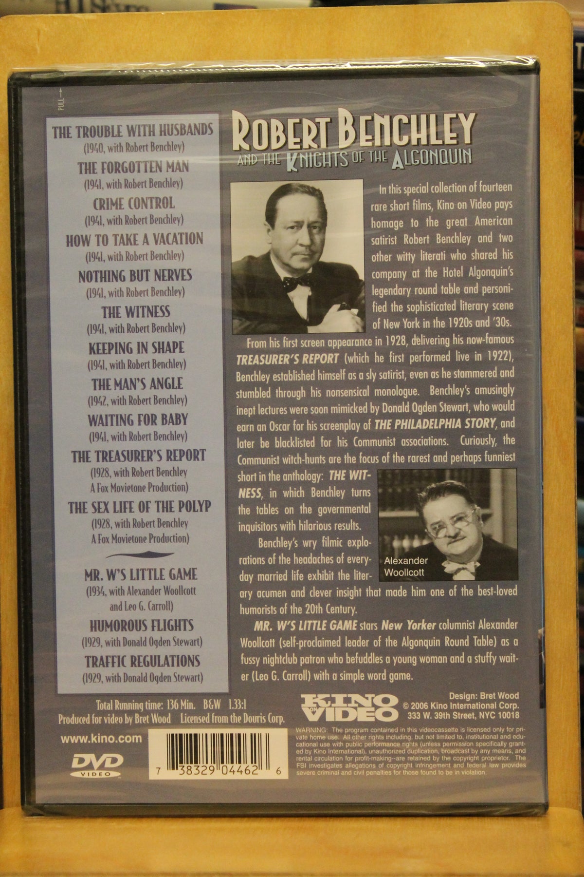 Robert Benchley and The Knights of The Algonquin DVD