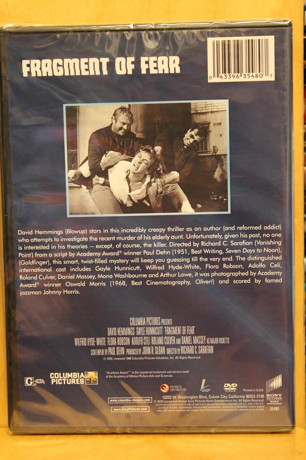 Fragment of Fear DVD