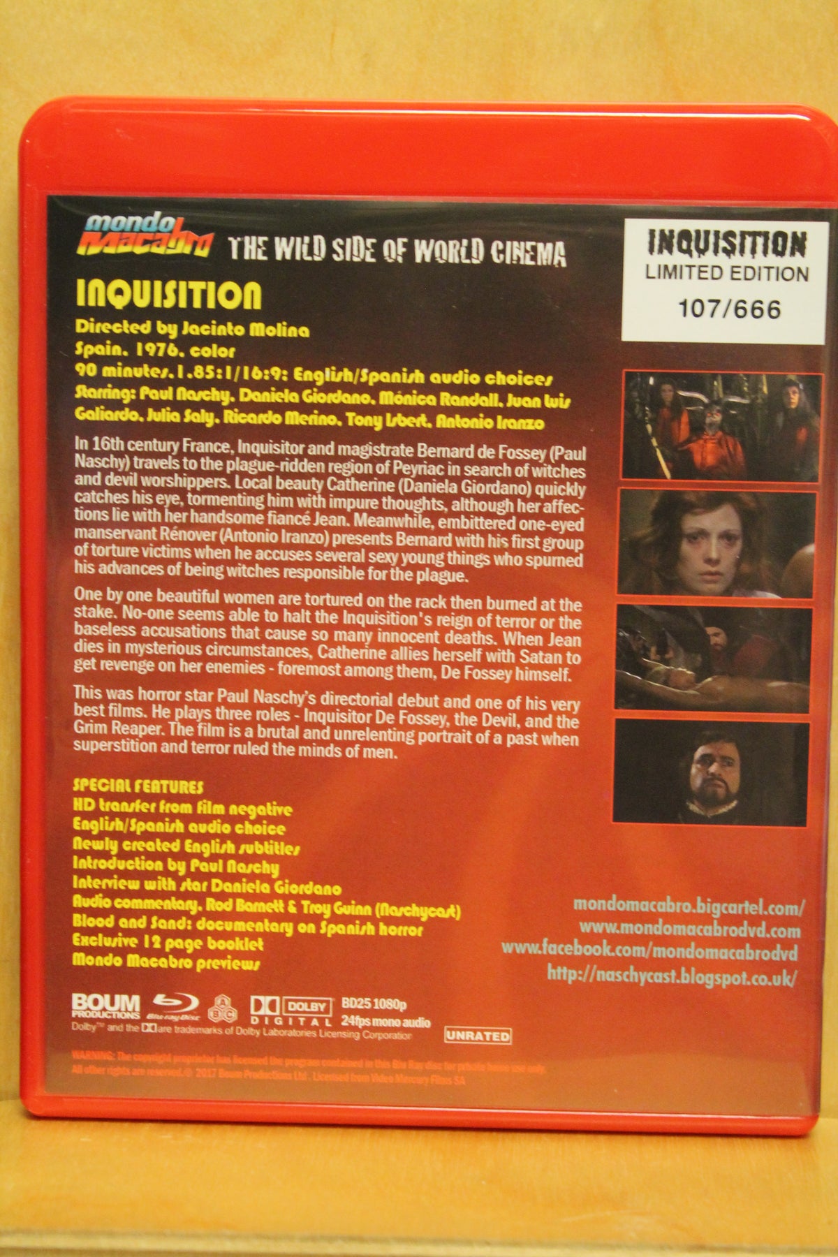 Inquisition Blu-ray