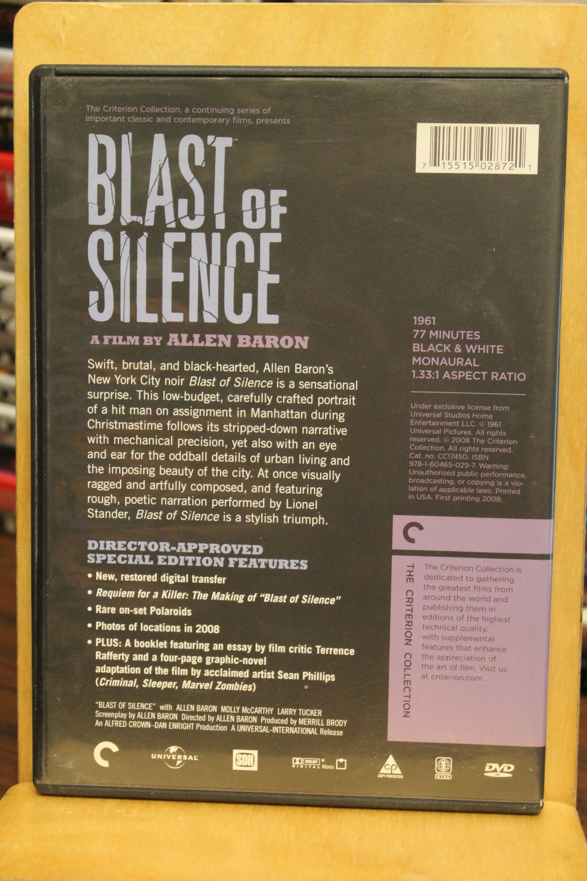 Blast of Silence DVD