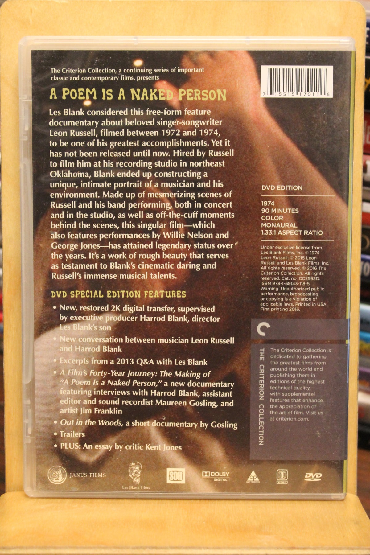A Poem Is a Naked Person DVD