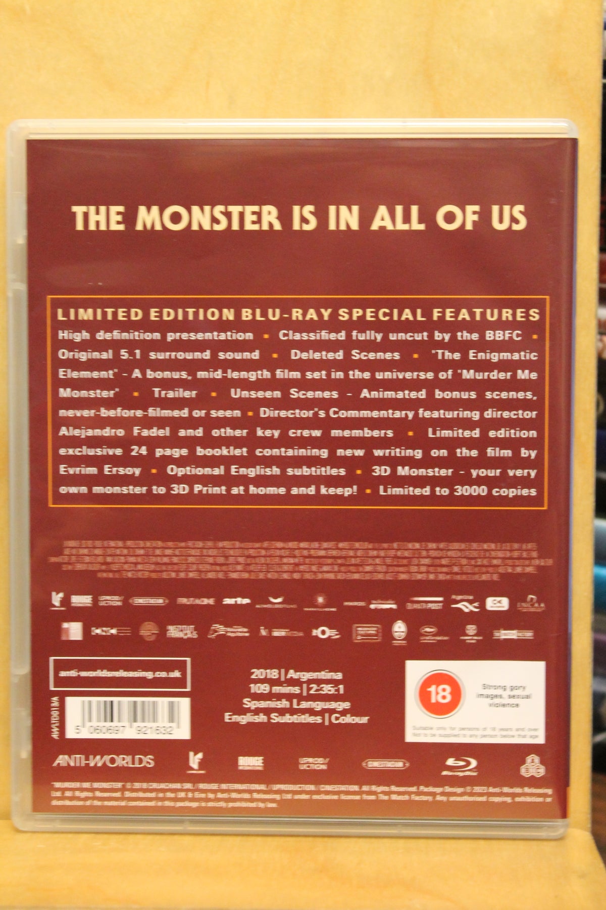 Murder Me, Monster Blu-ray