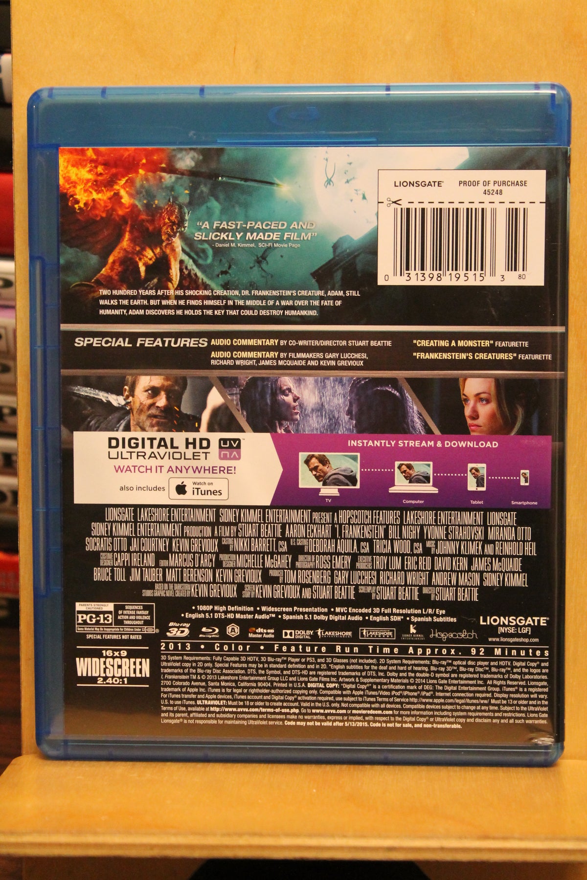 I, Frankenstein Blu-ray