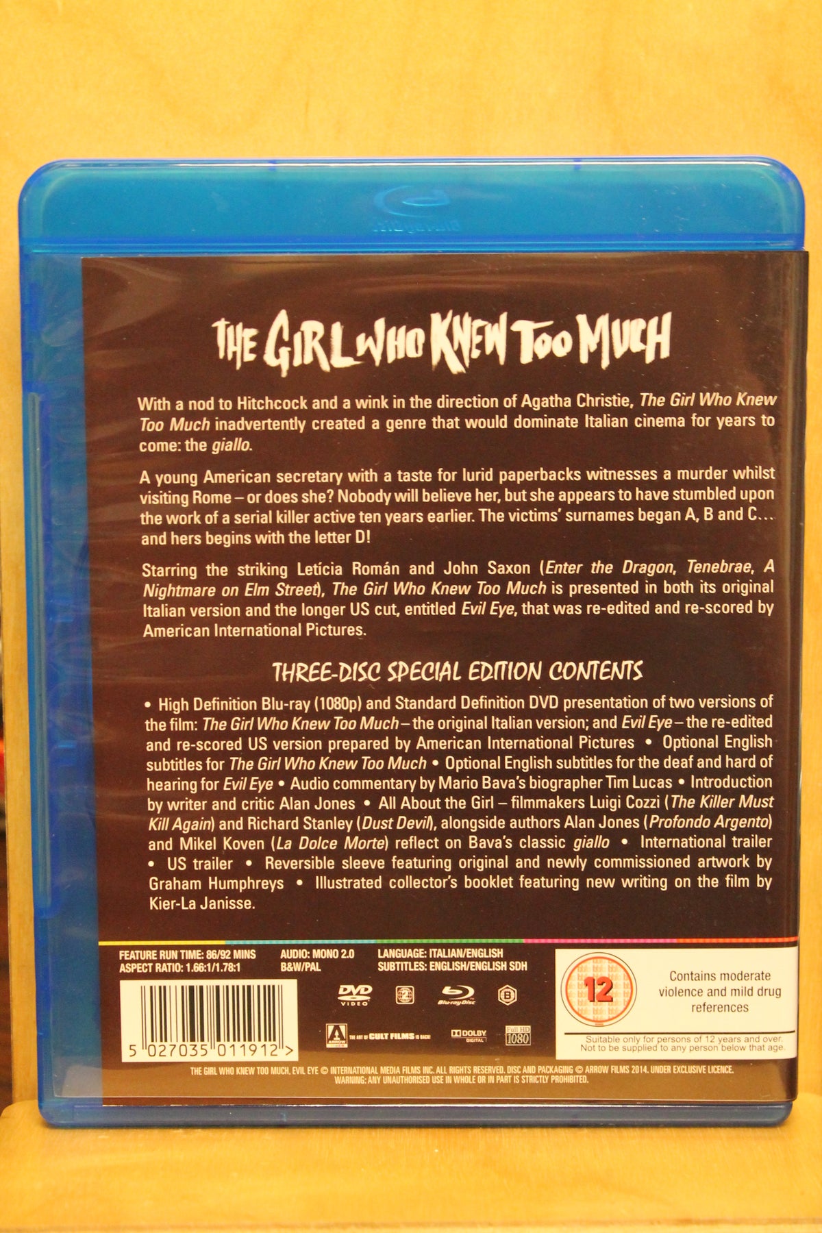 The Girl Who Knew Too Much Blu-ray