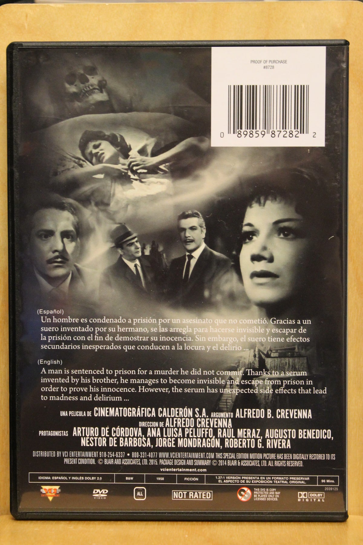 El Hombre que Logró ser Invisible DVD
