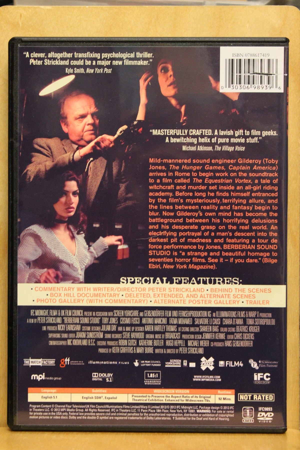 Berberian Sound Studio DVD