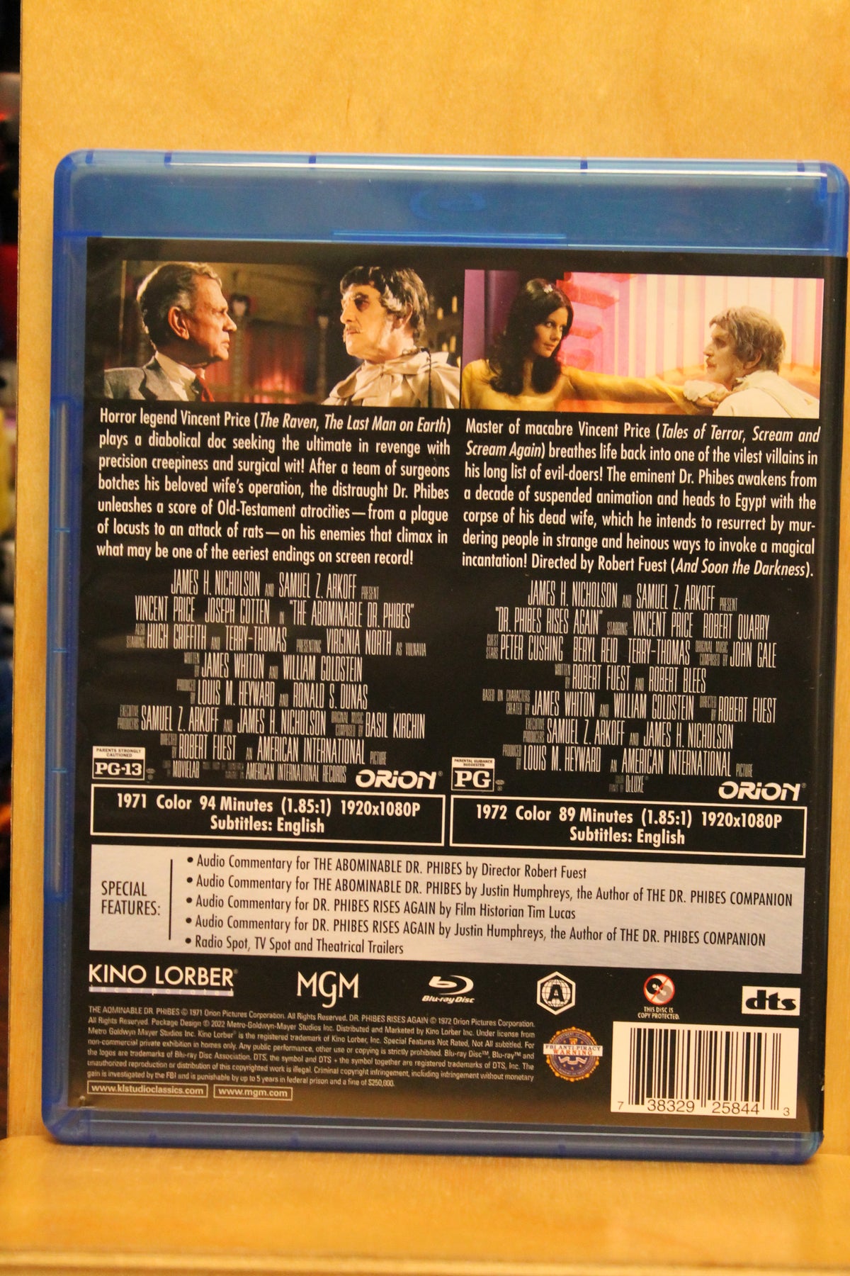 The Abominable Dr. Phibes / Dr. Phibes Rises Again Blu-ray