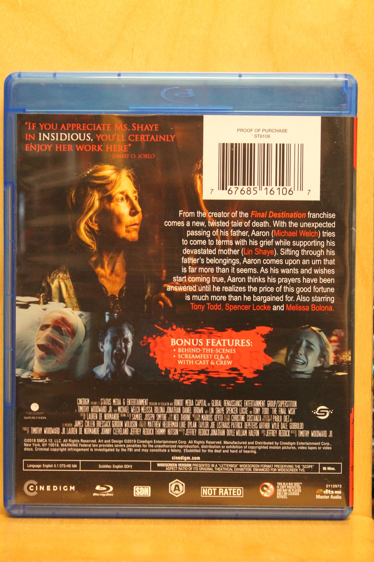 The Final Wish Blu-ray