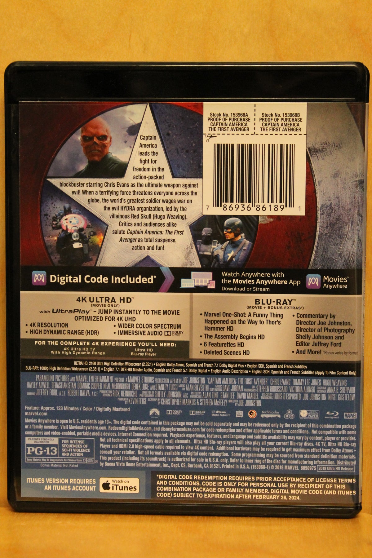 Captain America: The First Avenger 4K UHD
