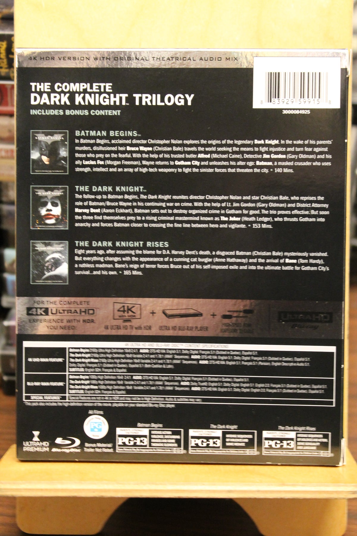 The Dark Knight Trilogy 4K UHD