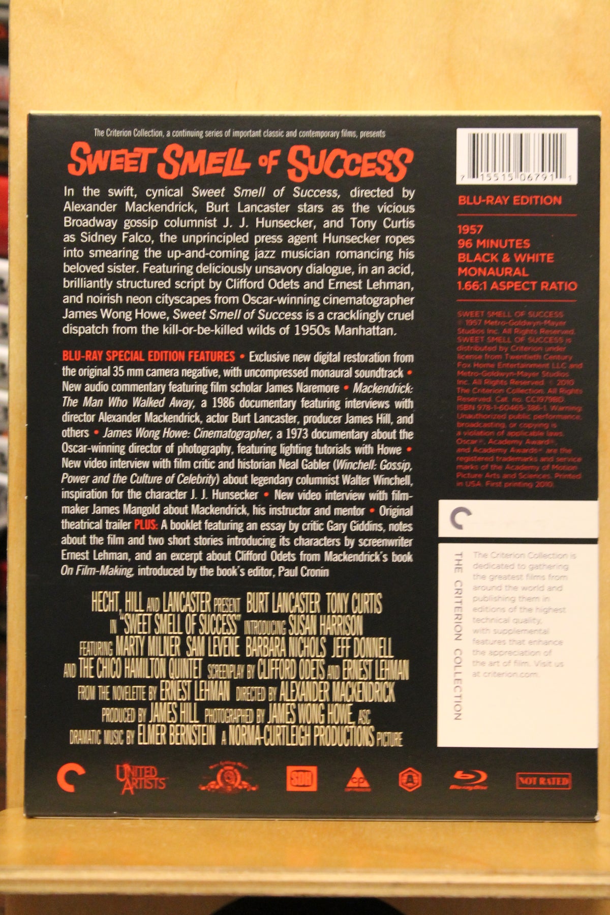 Sweet Smell of Success Blu-ray