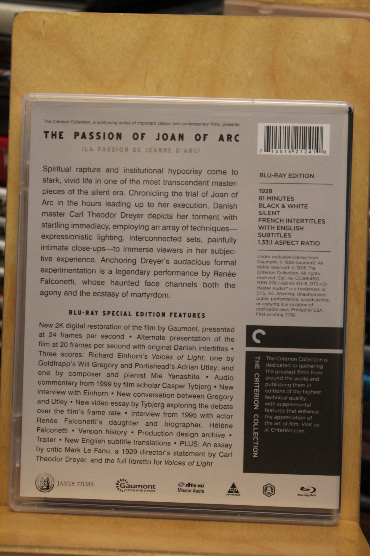 The Passion of Joan of Arc Blu-ray