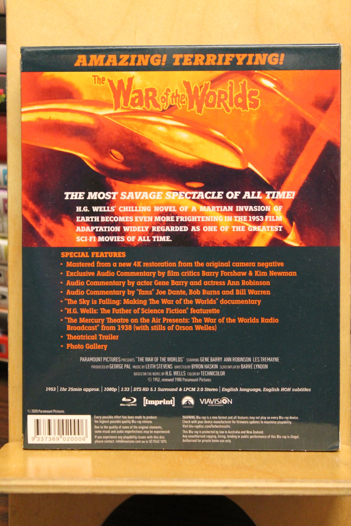 The War of the Worlds Blu-ray