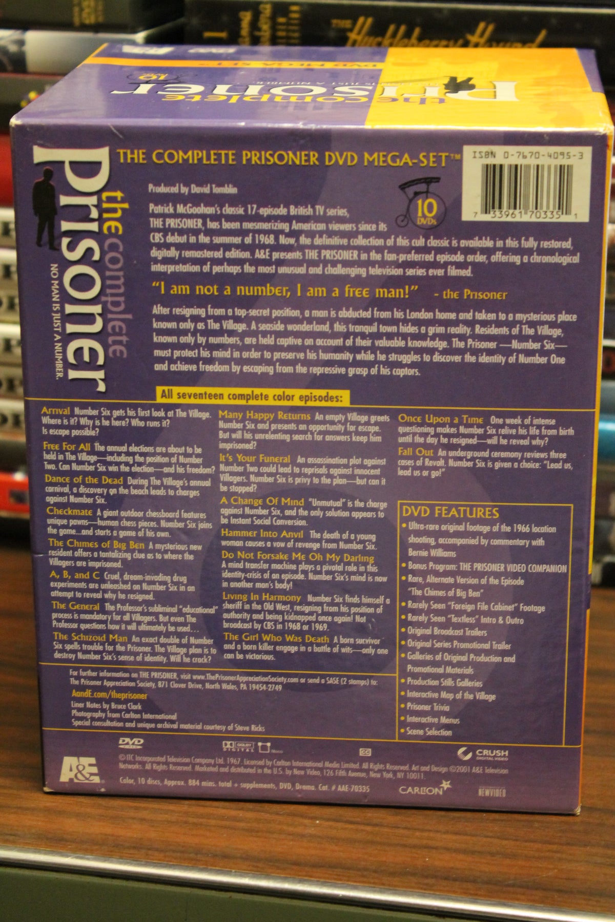 The Complete Prisoner DVD