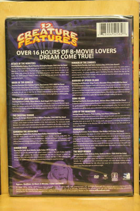 12 Creature Features DVD