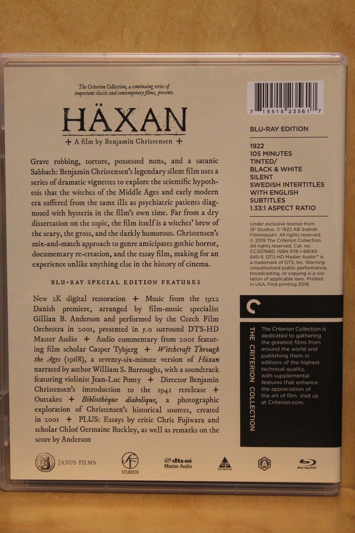 Häxan Blu-ray