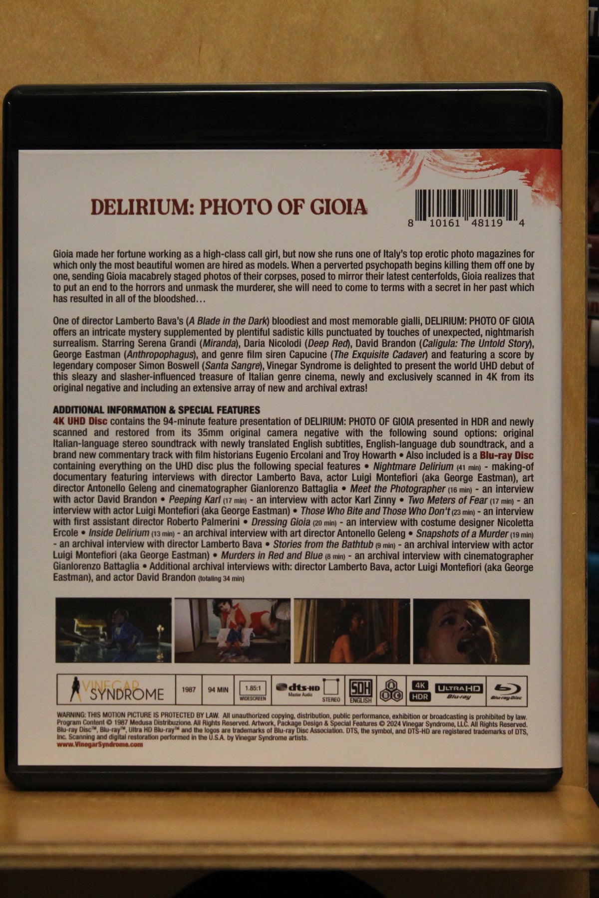 Delirium: Photo of Gioia 4K UHD