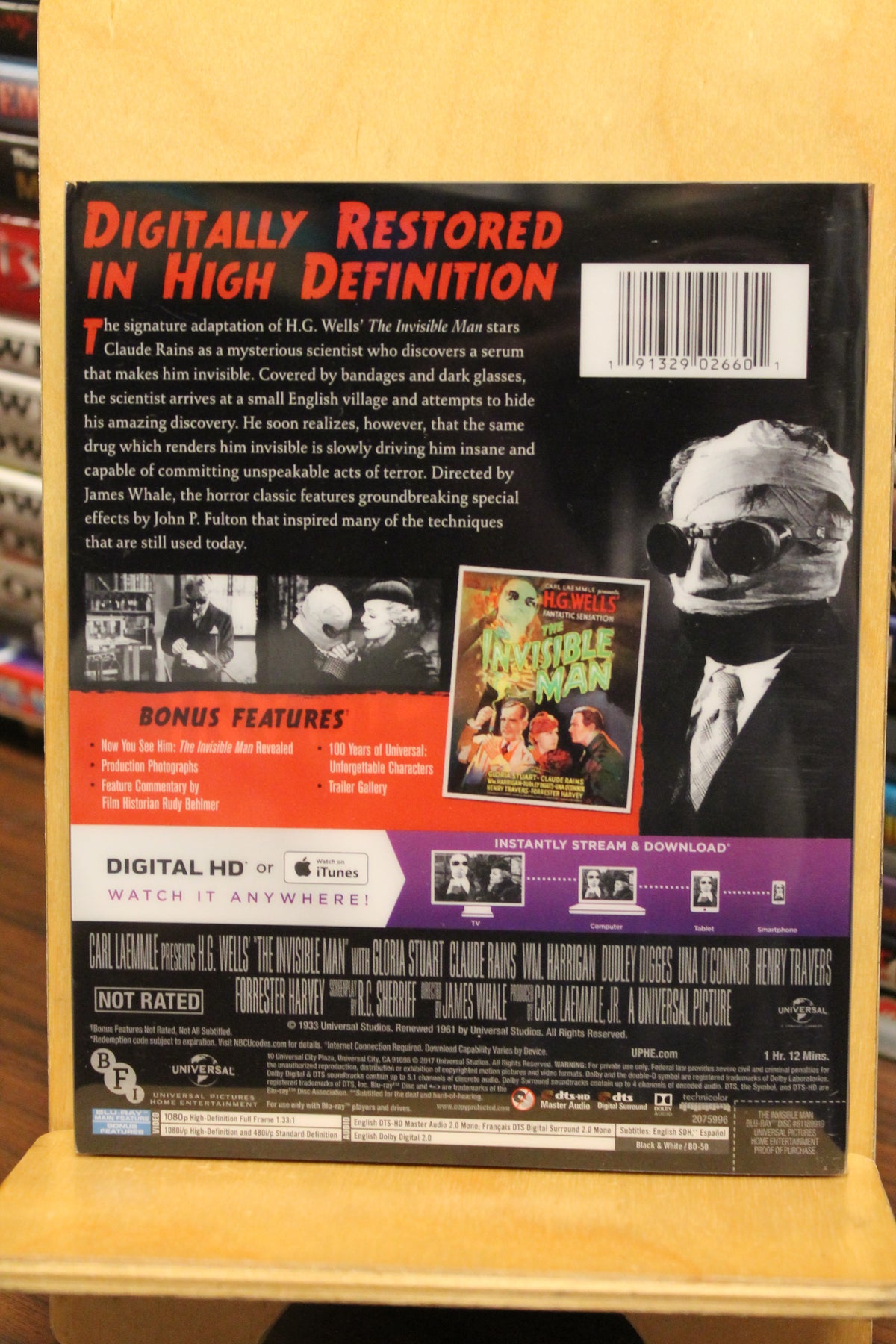 The Invisible Man Blu-ray