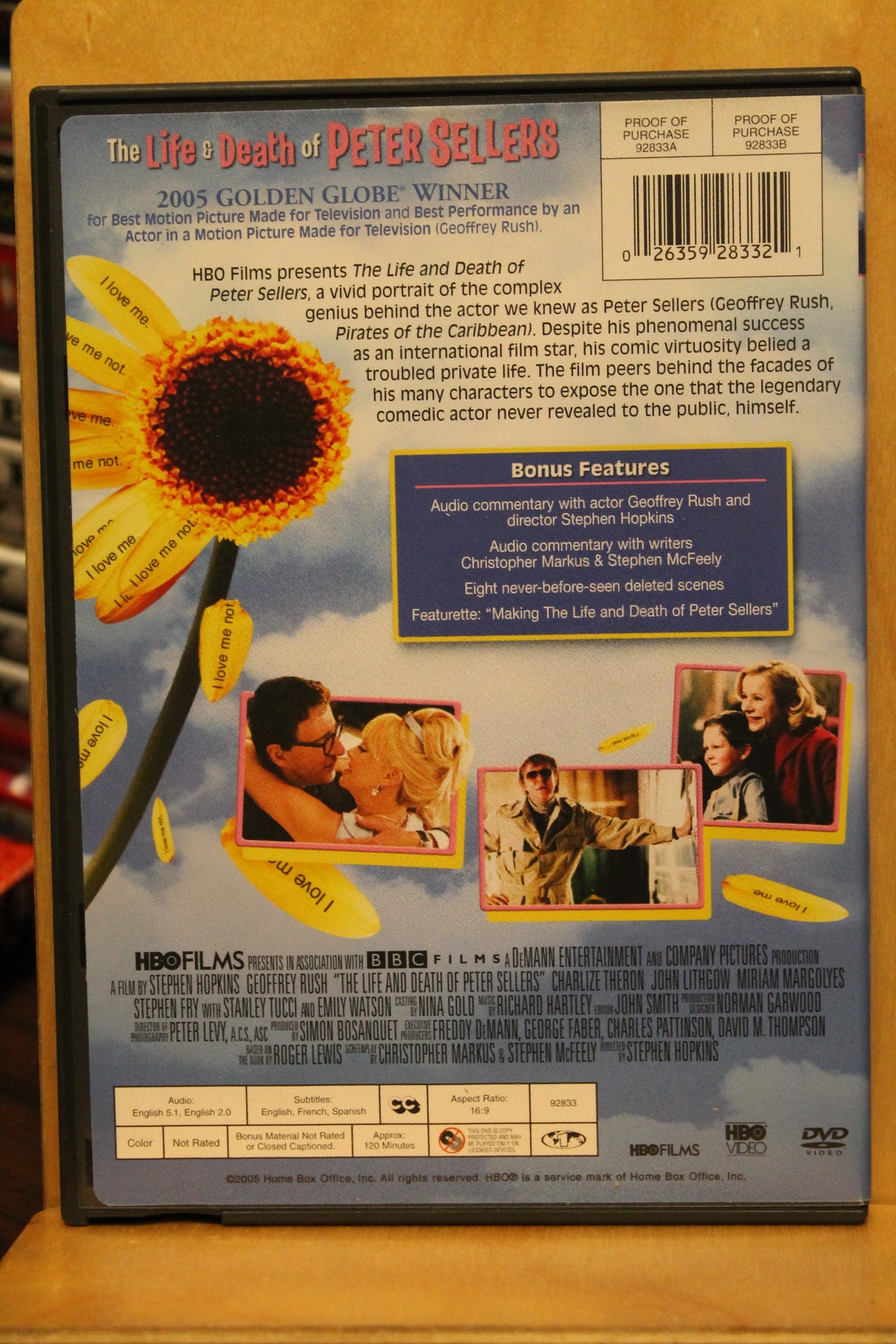 The Life and Death of Peter Sellers DVD