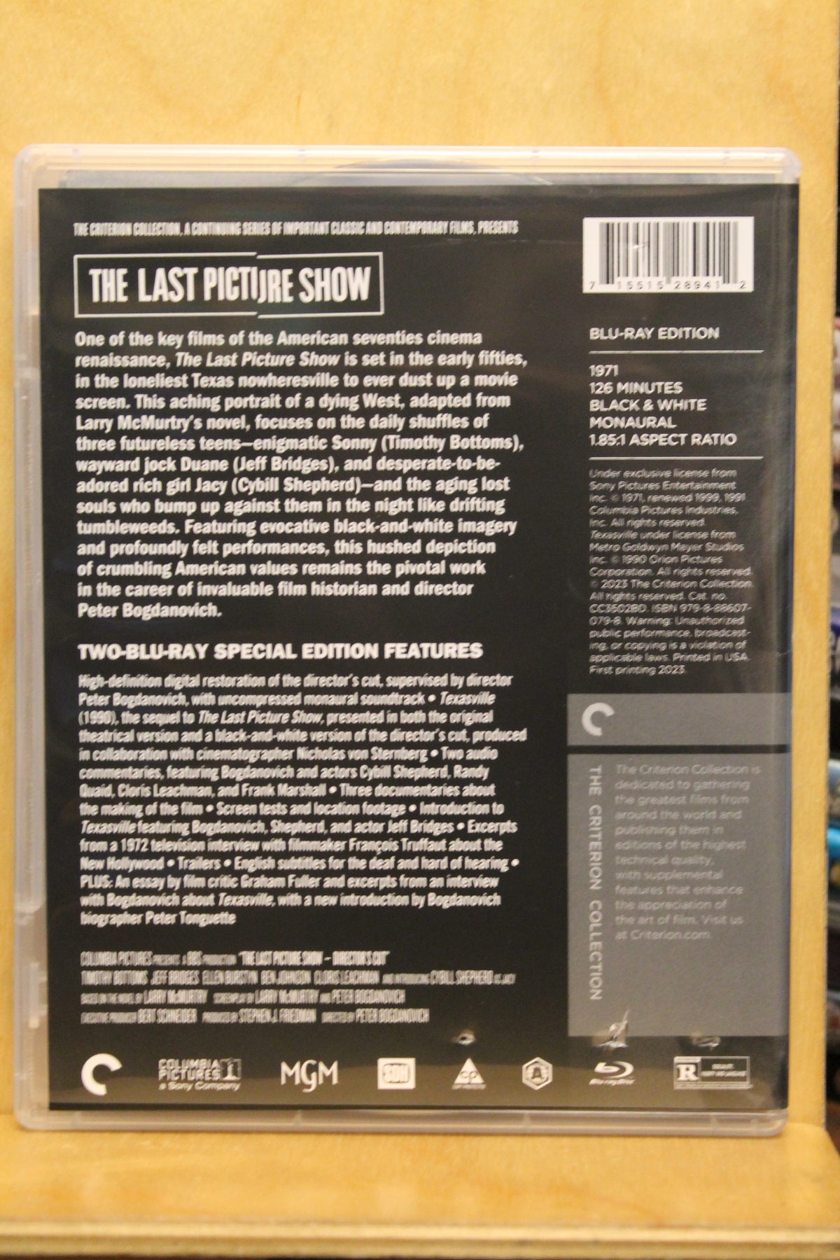 The Last Picture Show Blu-ray