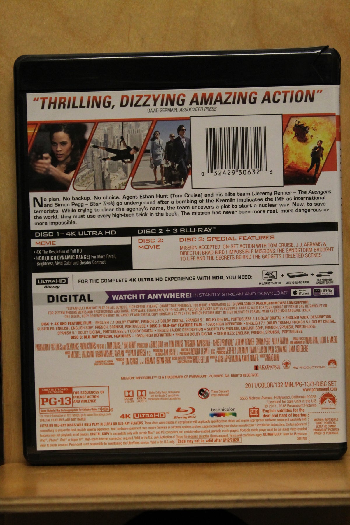 Mission: Impossible - Ghost Protocol 4K UHD