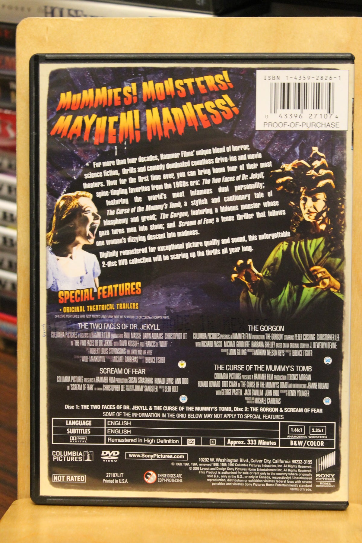 Hammer Films: Icons of Horror Collection DVD