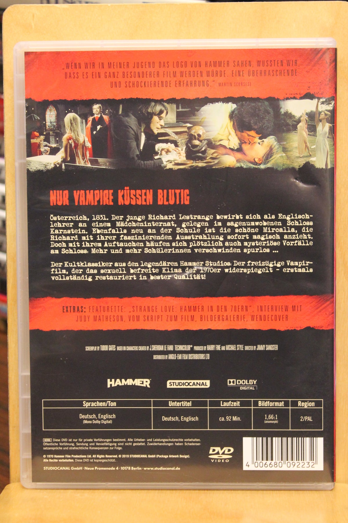 Lust for a Vampire DVD