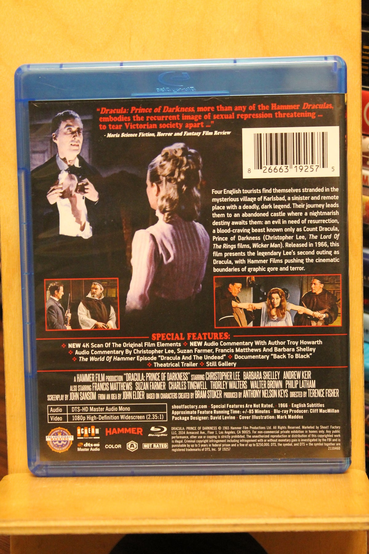 Dracula: Prince of Darkness Blu-ray