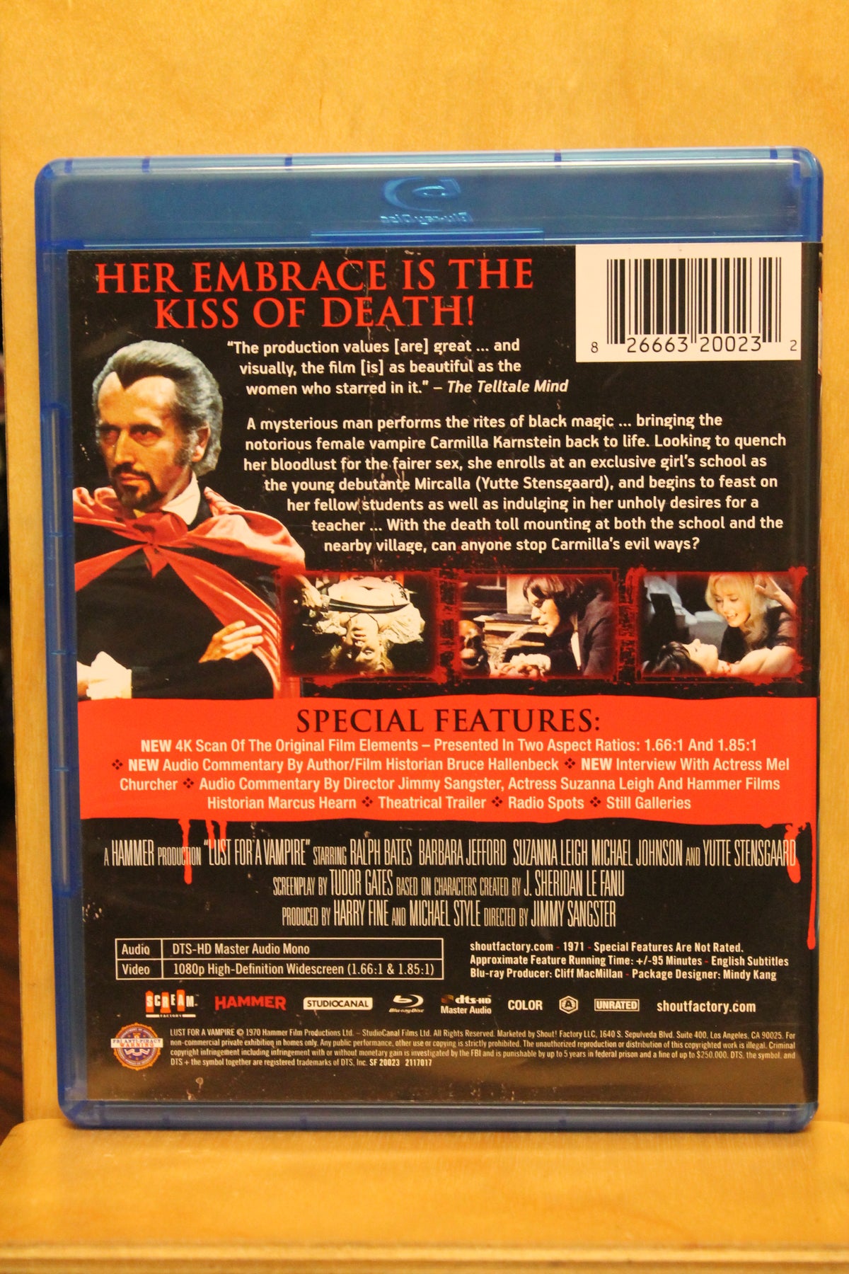 Lust for a Vampire Blu-ray