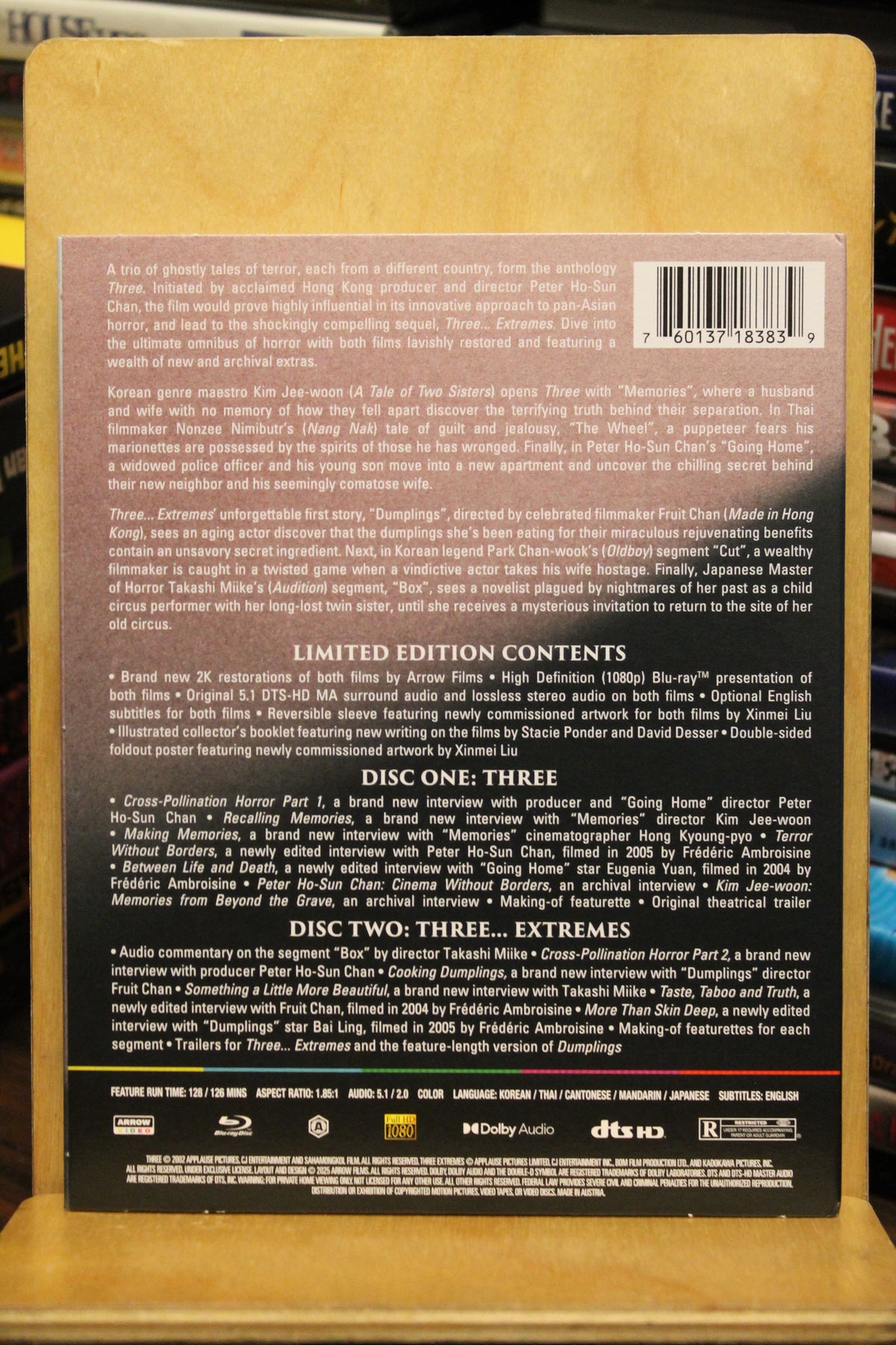 Three... Extremes Blu-ray
