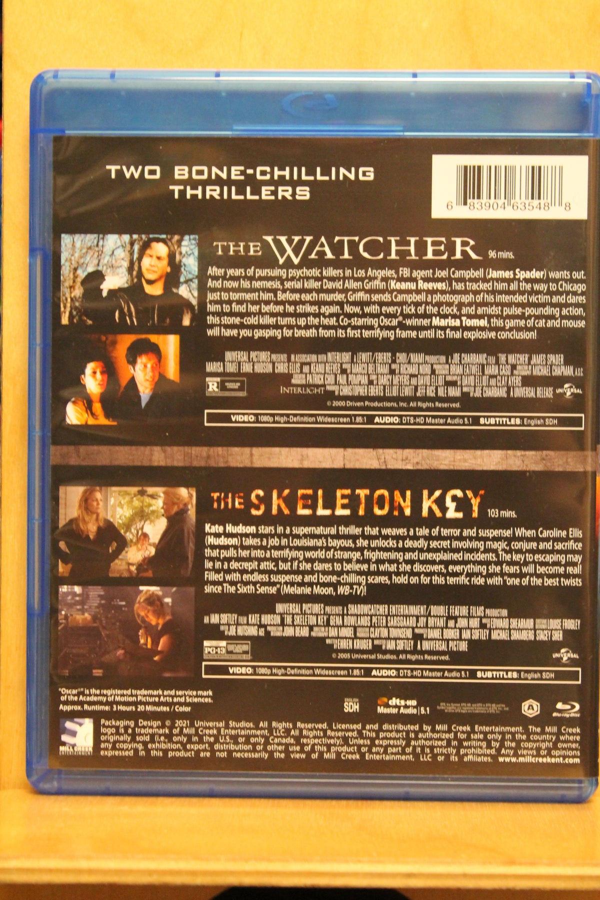 The Watcher / The Skeleton Key Blu-ray