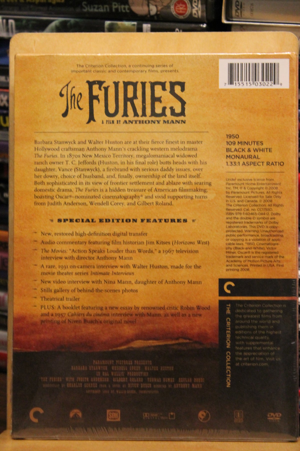 The Furies DVD