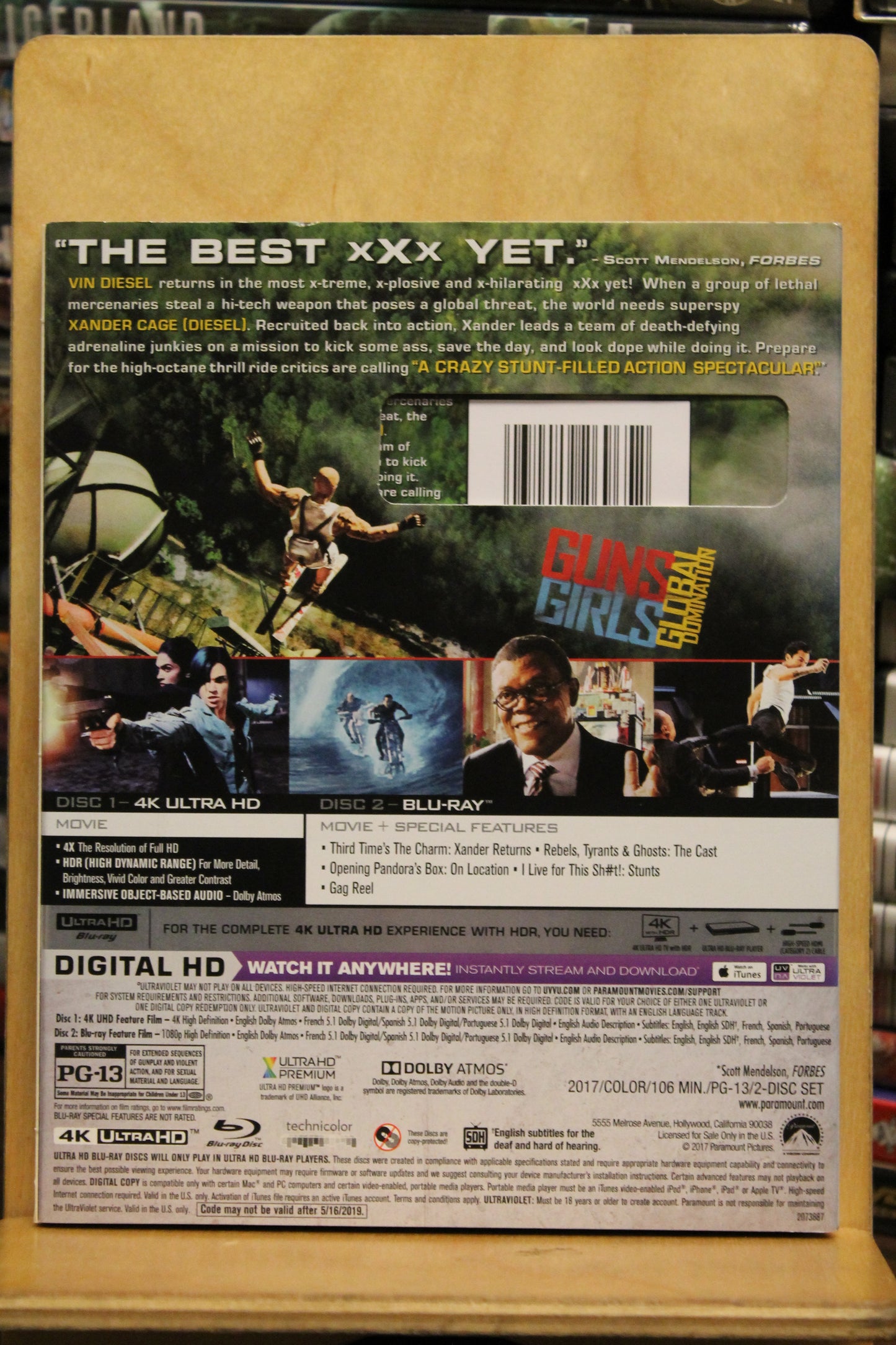 xXx: Return of Xander Cage 4K UHD