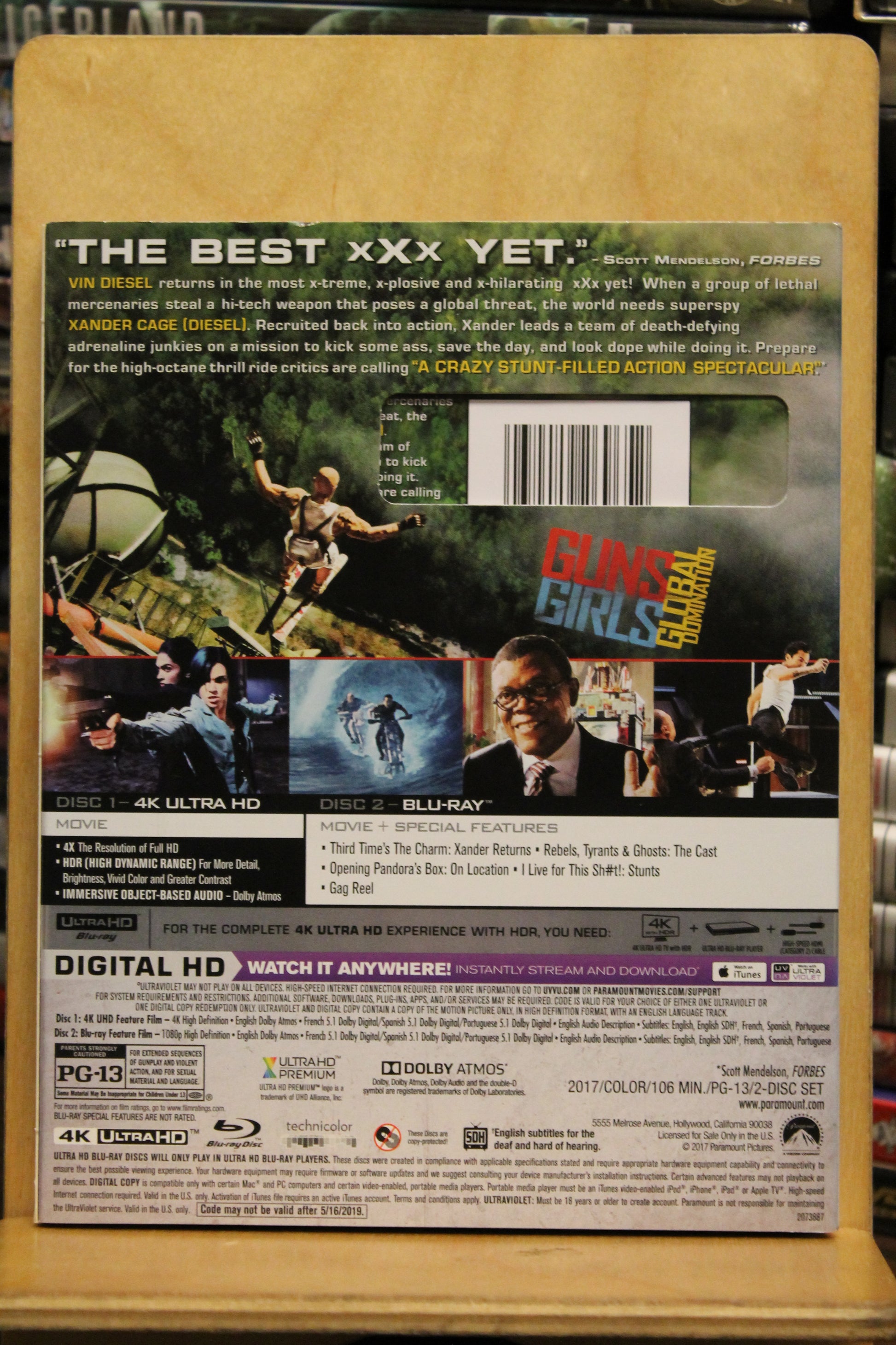 xXx: Return of Xander Cage 4K UHD